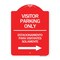 Signmission Bilingual Reserved Parking Visitor Parking Only Estacionamiento Para Visitantes, A-DES-RW-1824-24302 A-DES-RW-1824-24302 - alternate 1